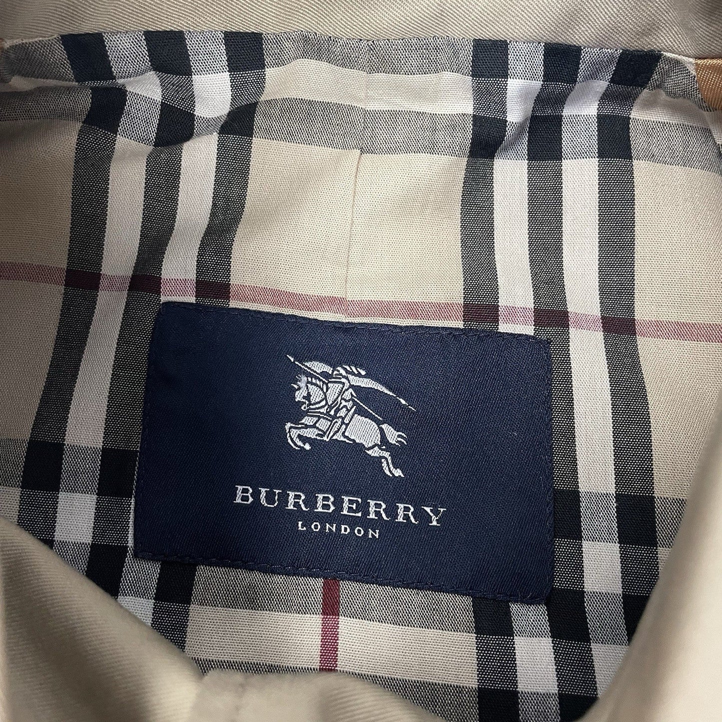 Burberry Nova Check Trench Coat, Size 12 Reg | O/S, Beige