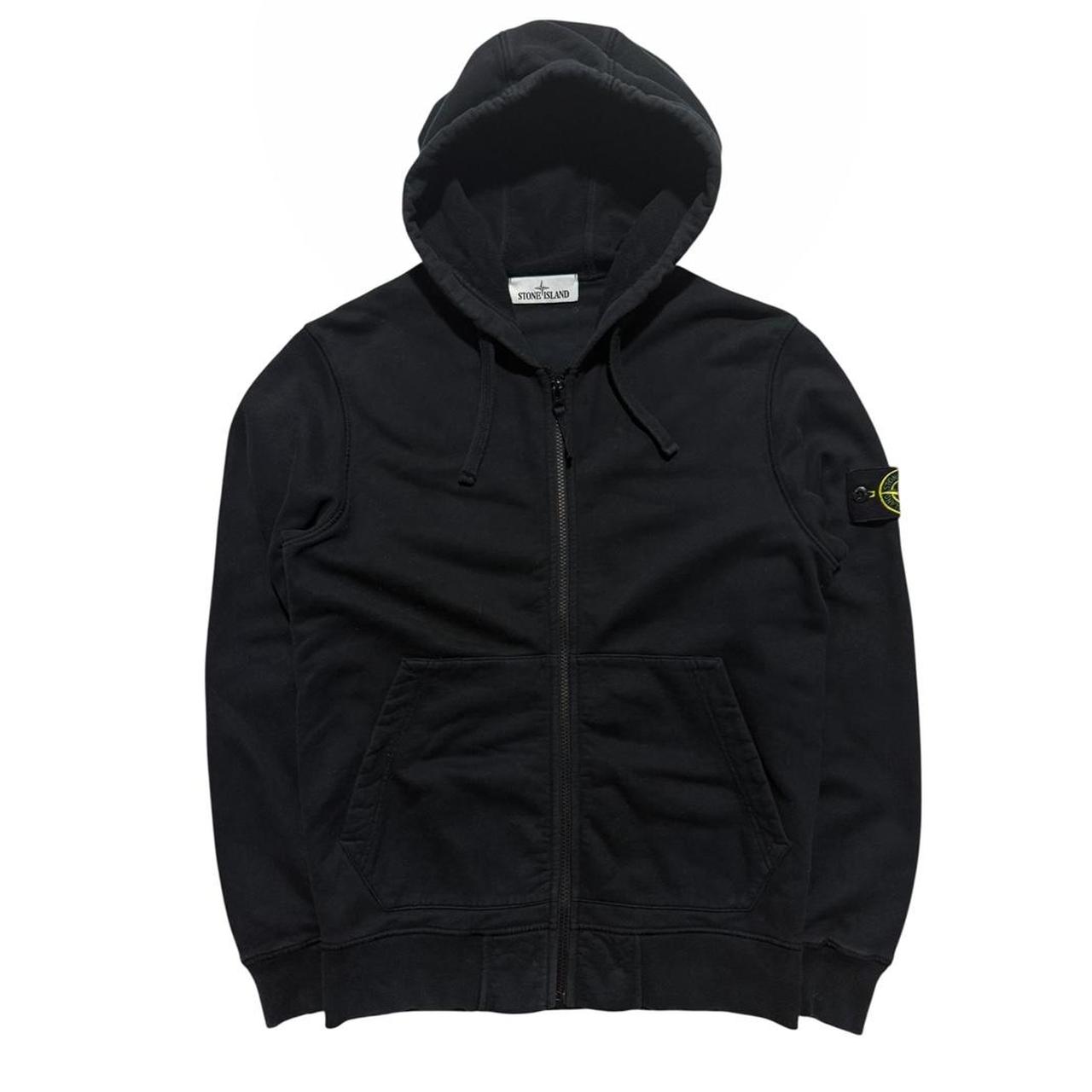 Stone Island Black Full Zip Hoodie