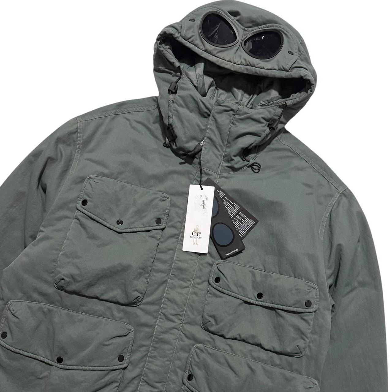 CP Company T-Flatt Goggle Jacket | Large, Olive Green