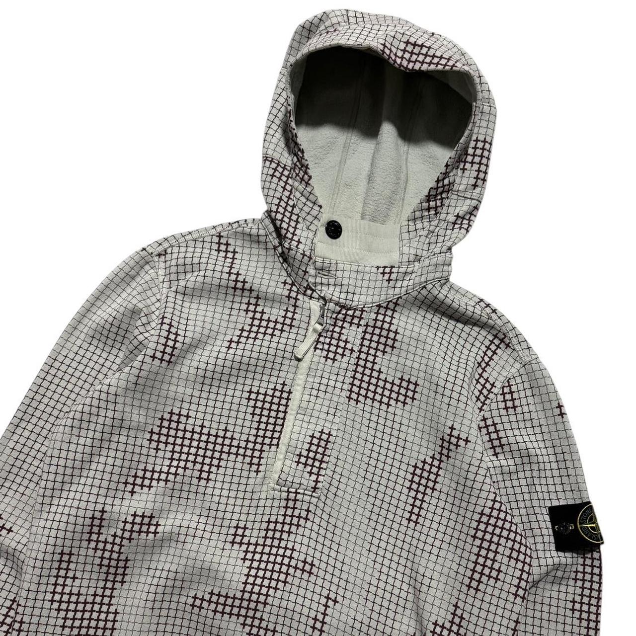 Stone Island Grid Camo Pullover Quarter Zip