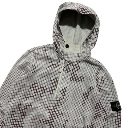 Stone Island Grid Camo Pullover Quarter Zip