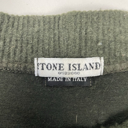 Vintage Stone Island Mock Neck Sweatshirt, Size XL | O/S, Green