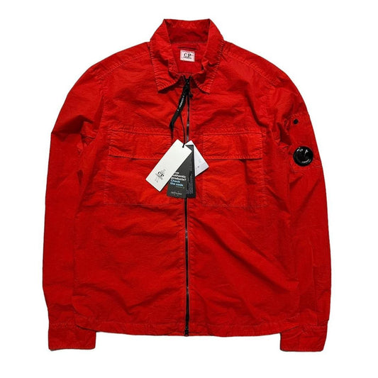 CP Company Red Nylon Chrome Overshirt - Known Source