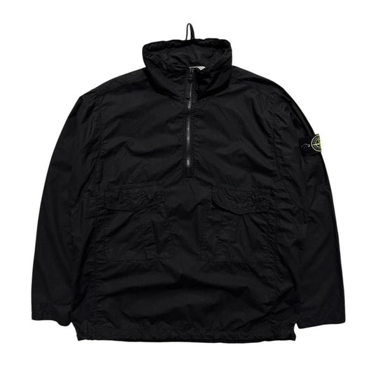 Stone Island Black Canvas Smock Jacket