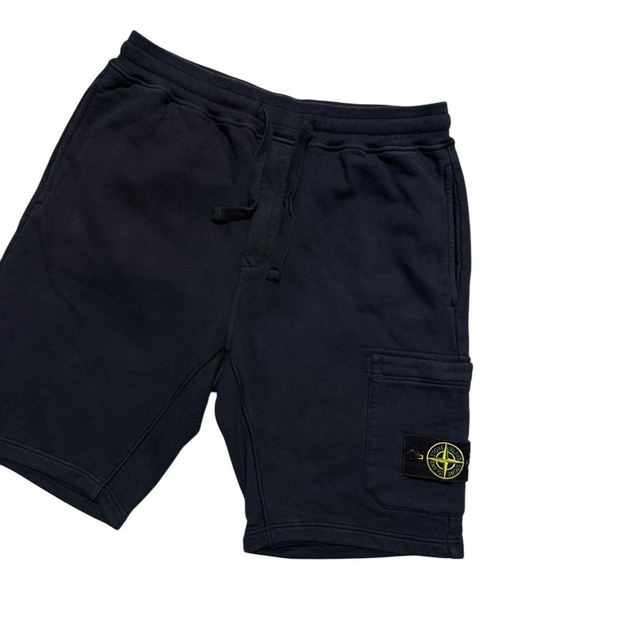 Stone Island Navy Cotton Shorts