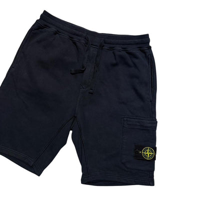 Stone Island Navy Cotton Shorts