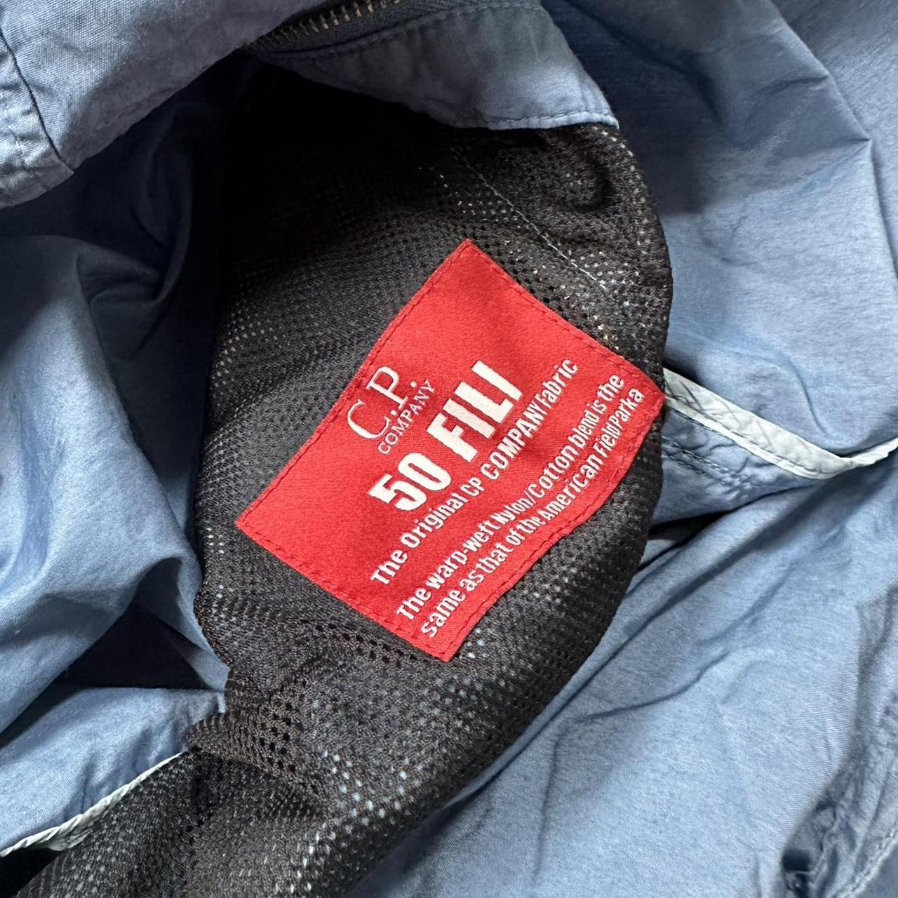 CP Company Blue 50 Fili Goggle Jacket