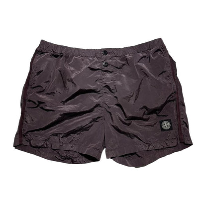 Stone Island Purple Nylon Swim Shorts