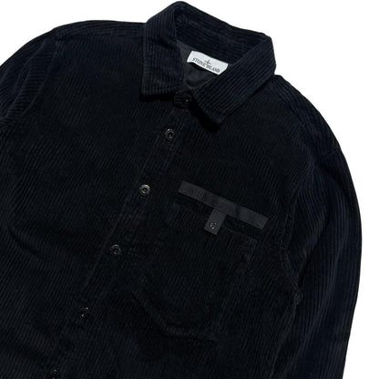 Stone Island Black Heavy Corduroy Shirt | Large, Black