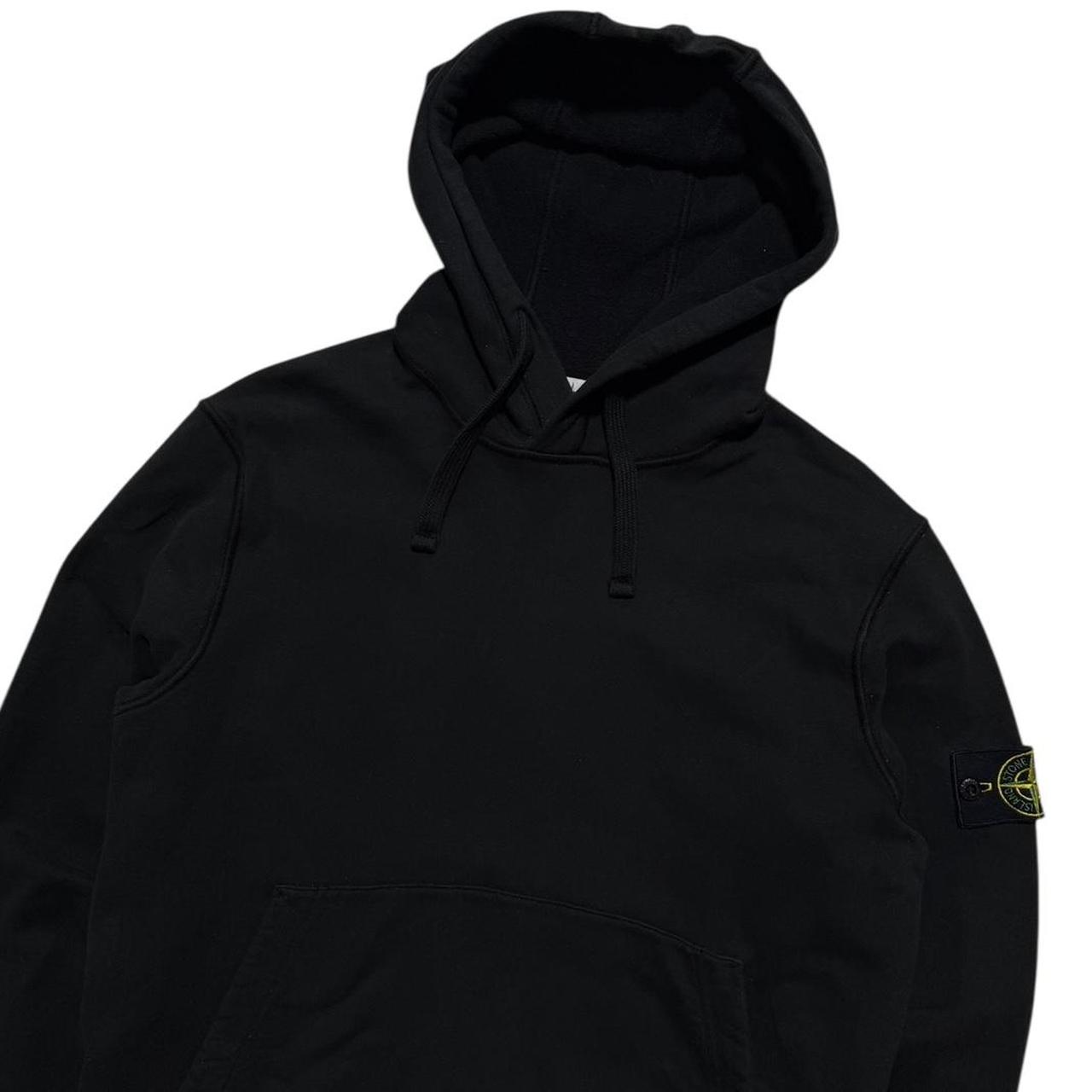 Stone Island Black Pullover Hoodie | Medium, Black