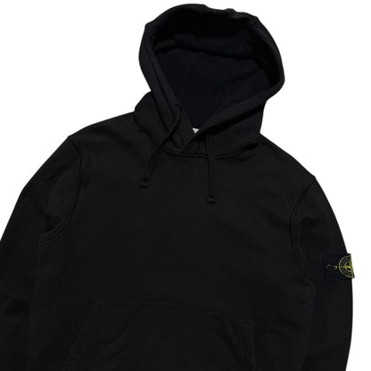 Stone Island Black Pullover Hoodie | Medium, Black