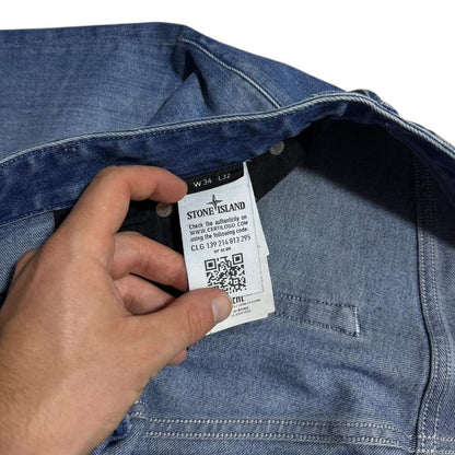 Stone Island Denim Jeans | W34, Red