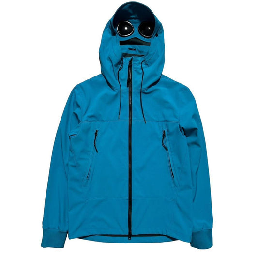 CP Company Blue Soft Shell Goggle Jacket - Known Source