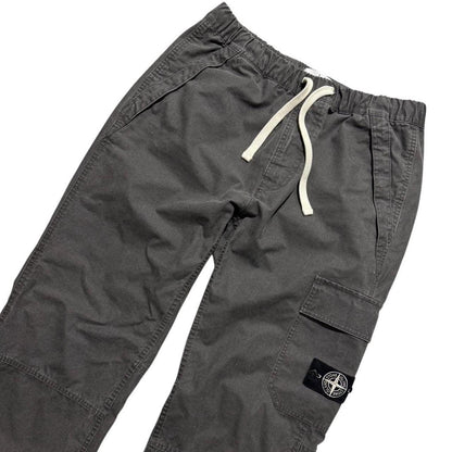 Stone Island Panama Recycled Cargo Trousers | W33, Charcoal