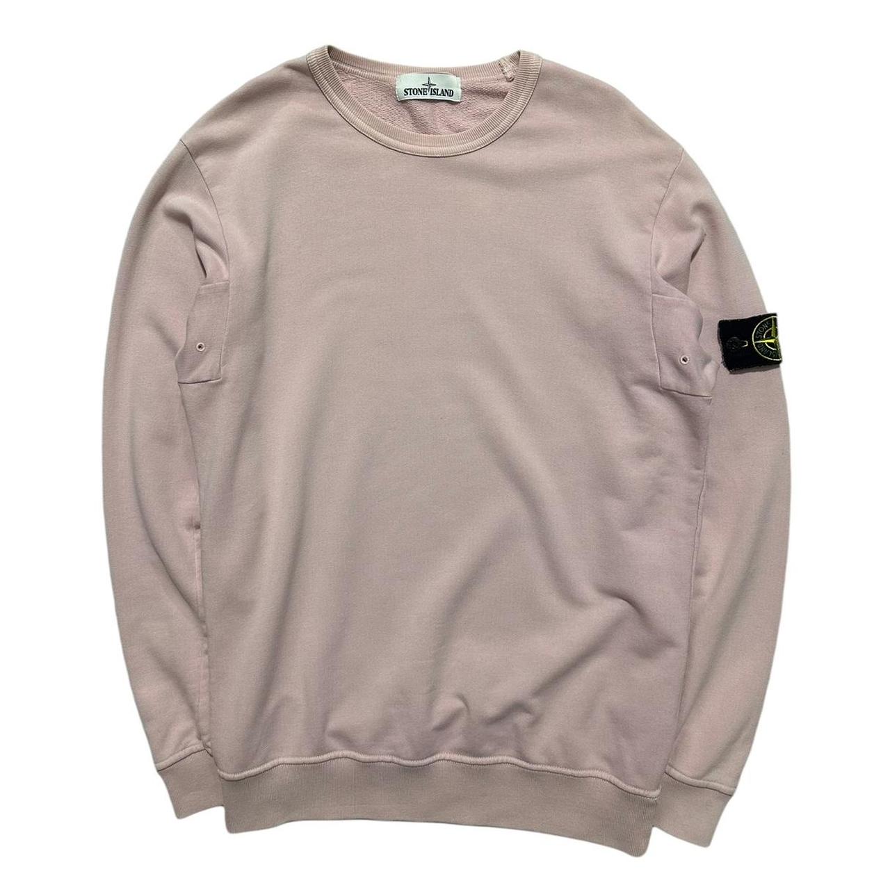 Stone Island Pink Pullover Crewneck