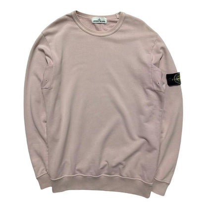 Stone Island Pink Pullover Crewneck