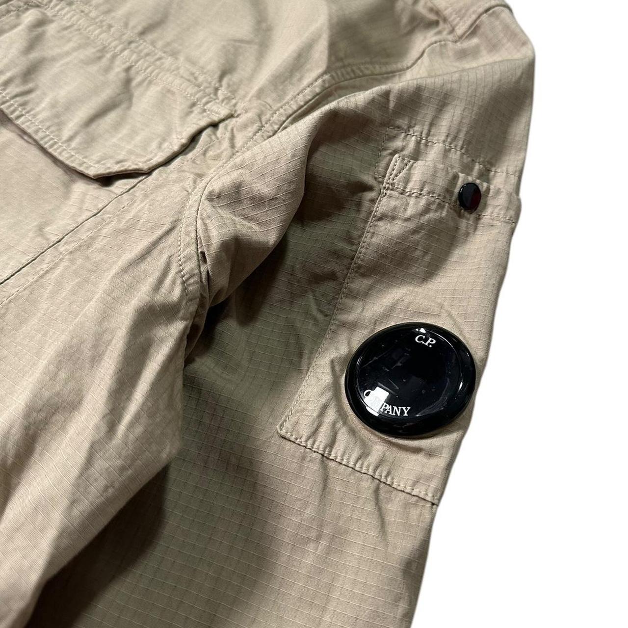 CP Company Beige Grid Overshirt