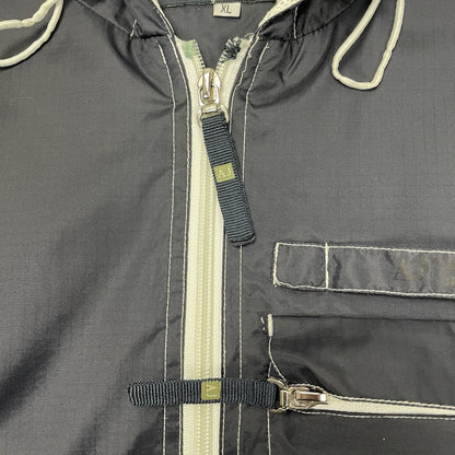 Vintage Armani Jeans Ventilated Jacket, Size XL | O/S, Navy