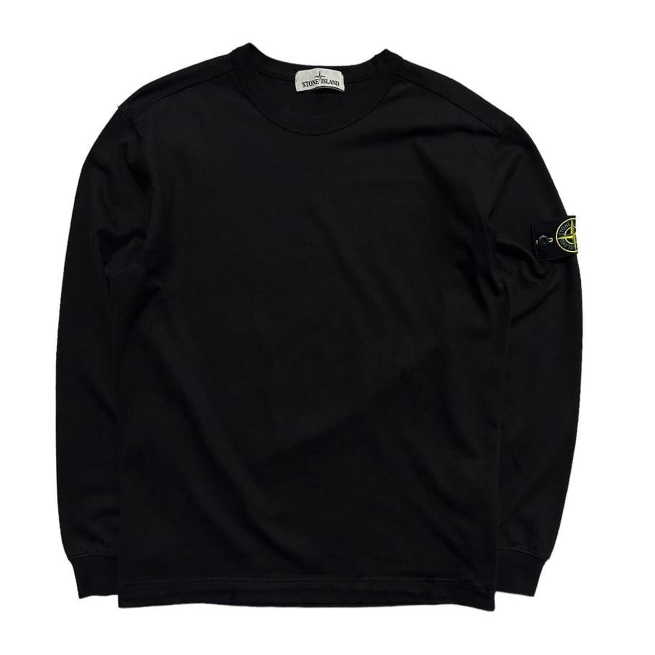 Stone Island Black Pullover Crewneck