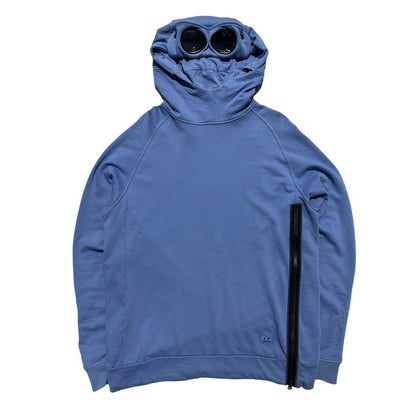 CP Company Blue Pullover Goggle Hoodie - Known Source