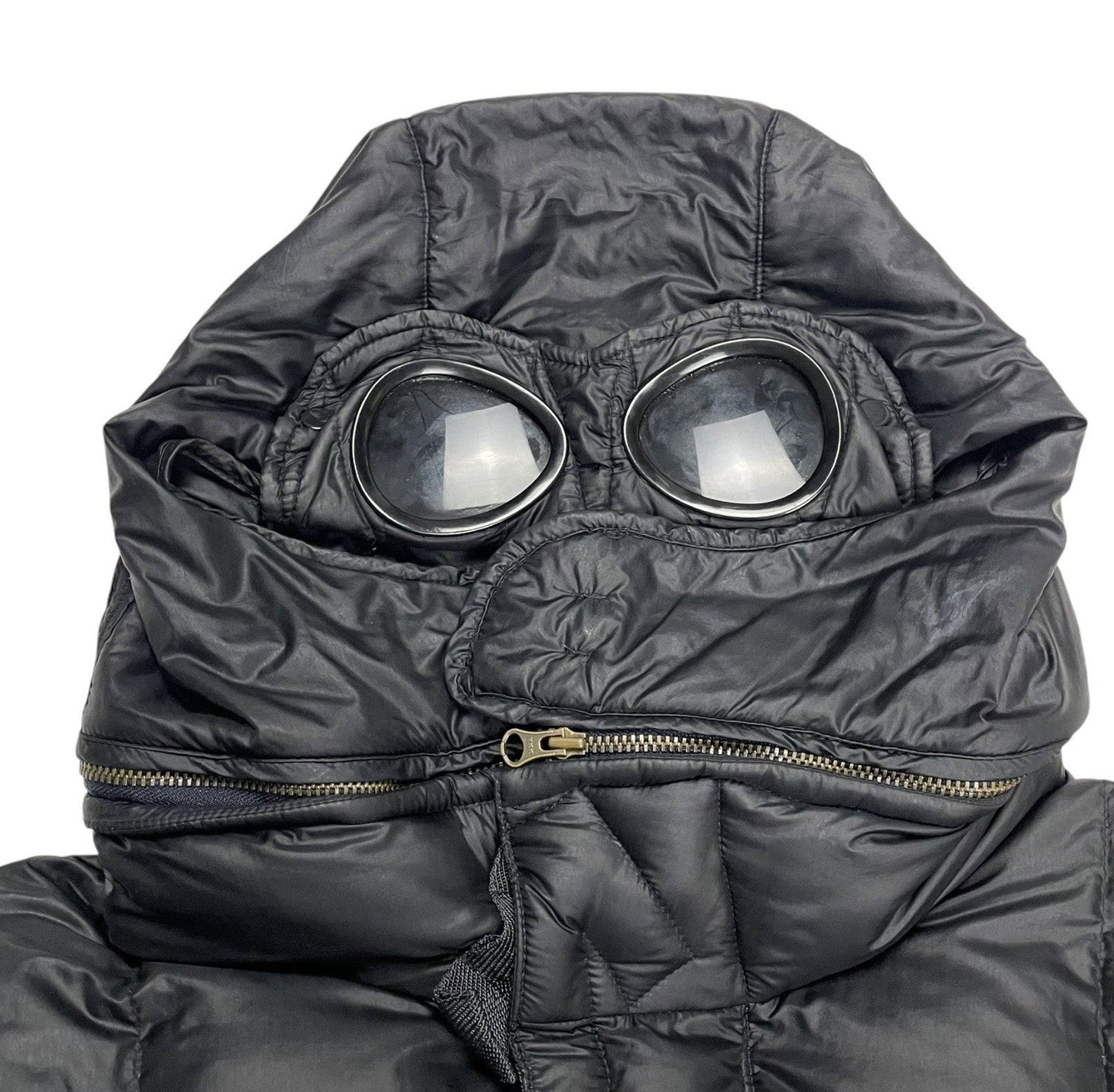 CP Company Down Goggle Puffer Jacket, Size Medium | O/S, Black