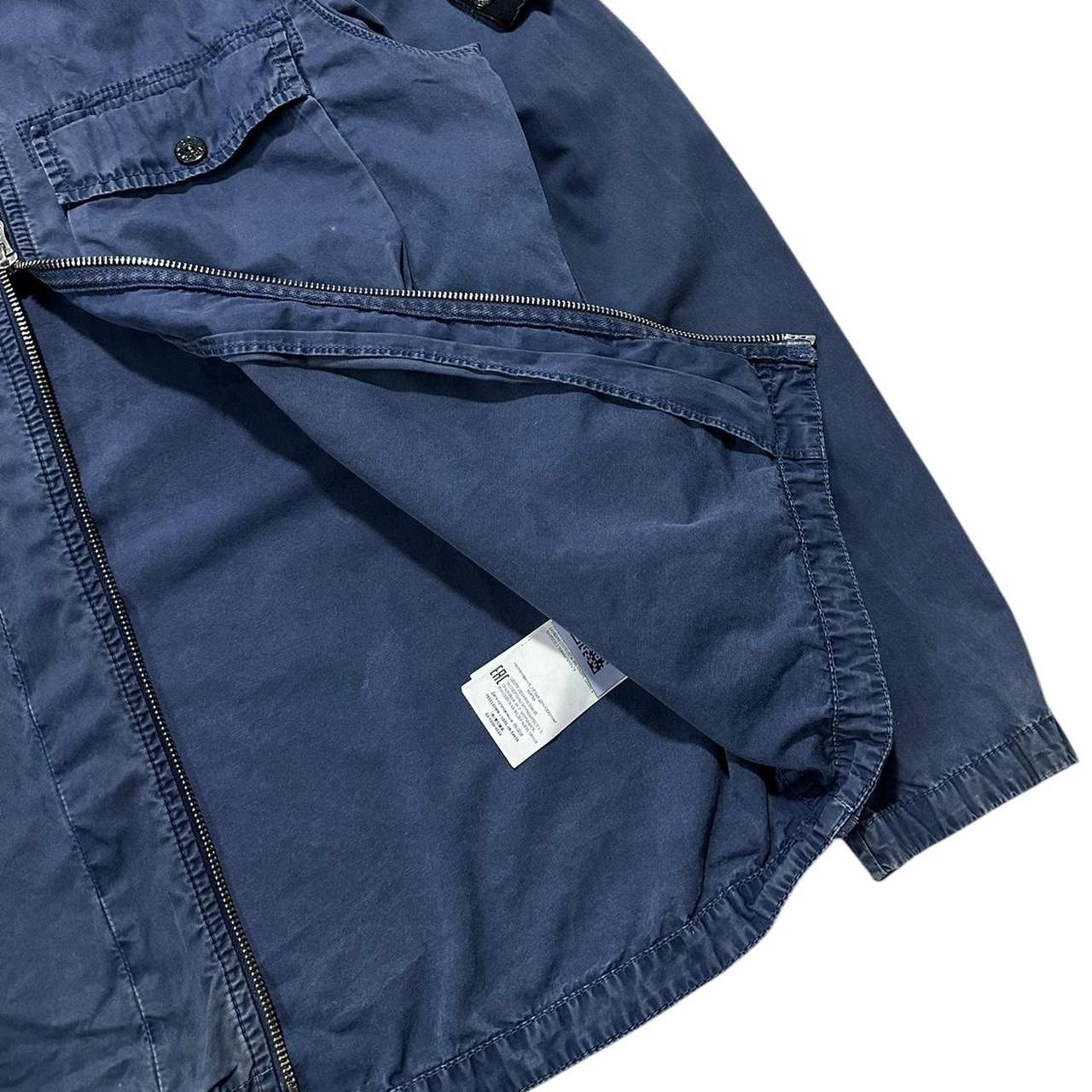 Stone Island Blue Canvas Overshirt