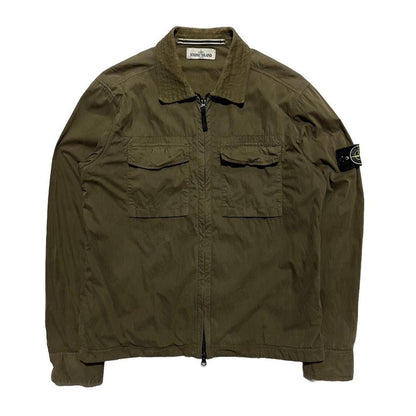 Stone Island Green Double Pocket Overshirt - Known Source