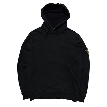 Stone Island Black Pullover Hoodie | Medium, Black