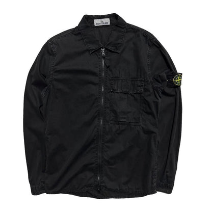 Stone Island Black Canvas Overshirt