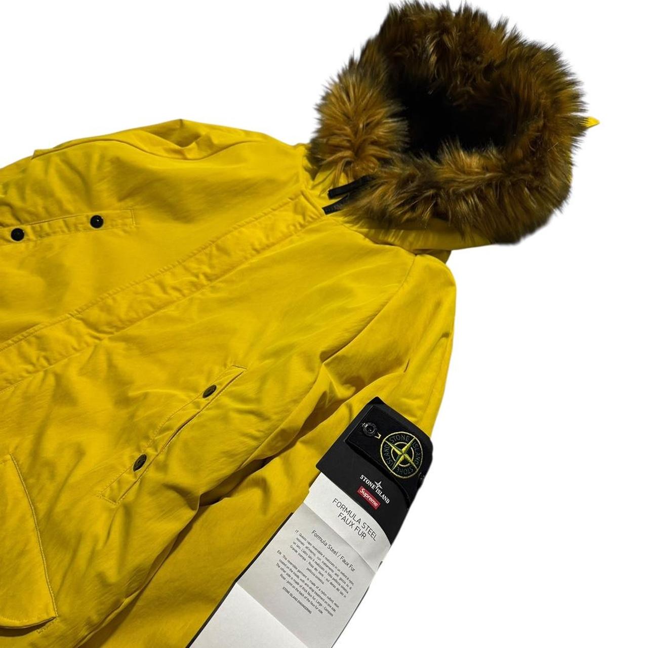 Stone Island Supreme 2022 Formula Steel Faux Fur Reversible Jacket