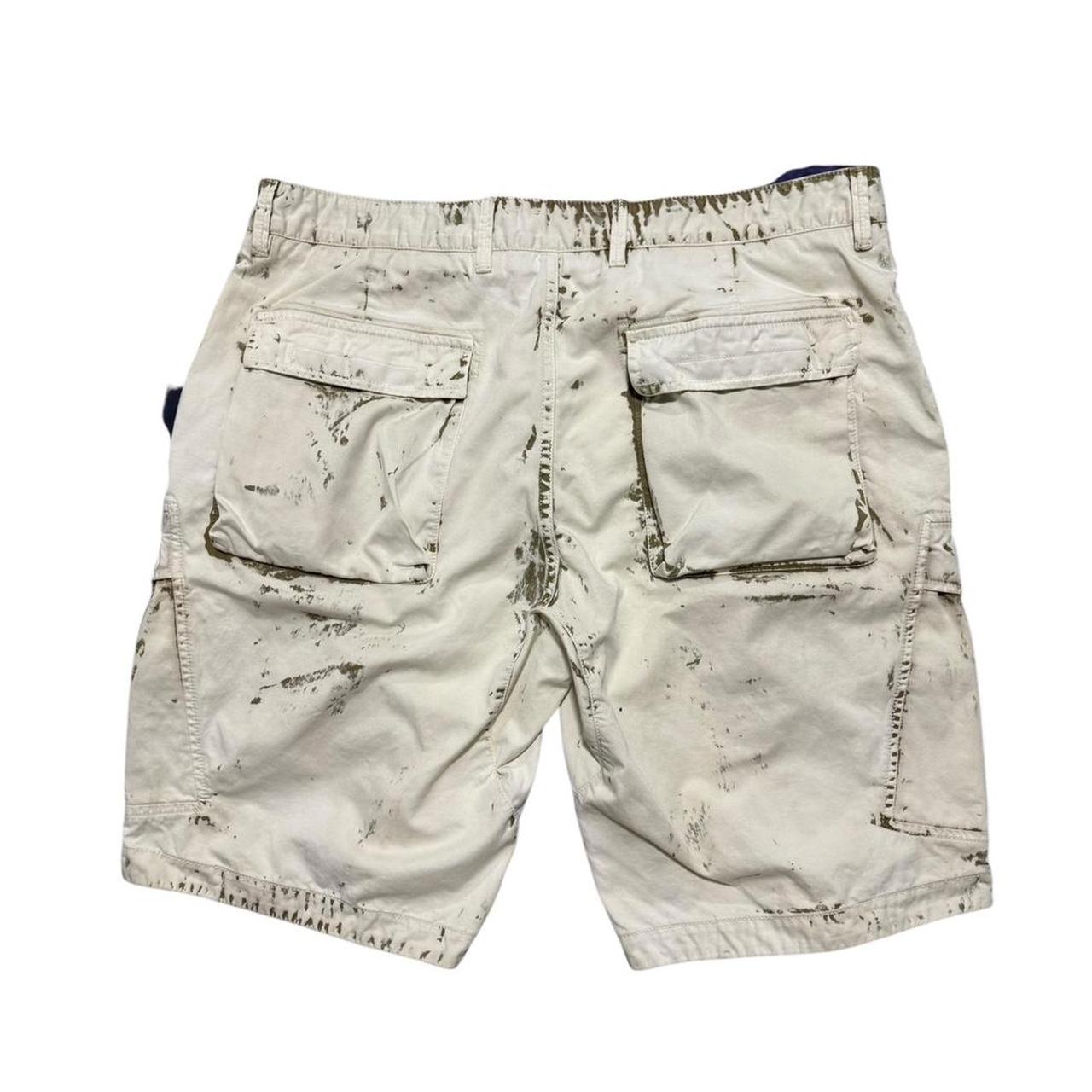 Stone Island Hand Corrosion Shorts | W36, Beige