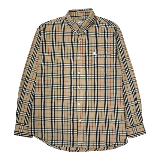 Vintage Burberry Nova Check Shirt, Size Medium | O/S, Beige