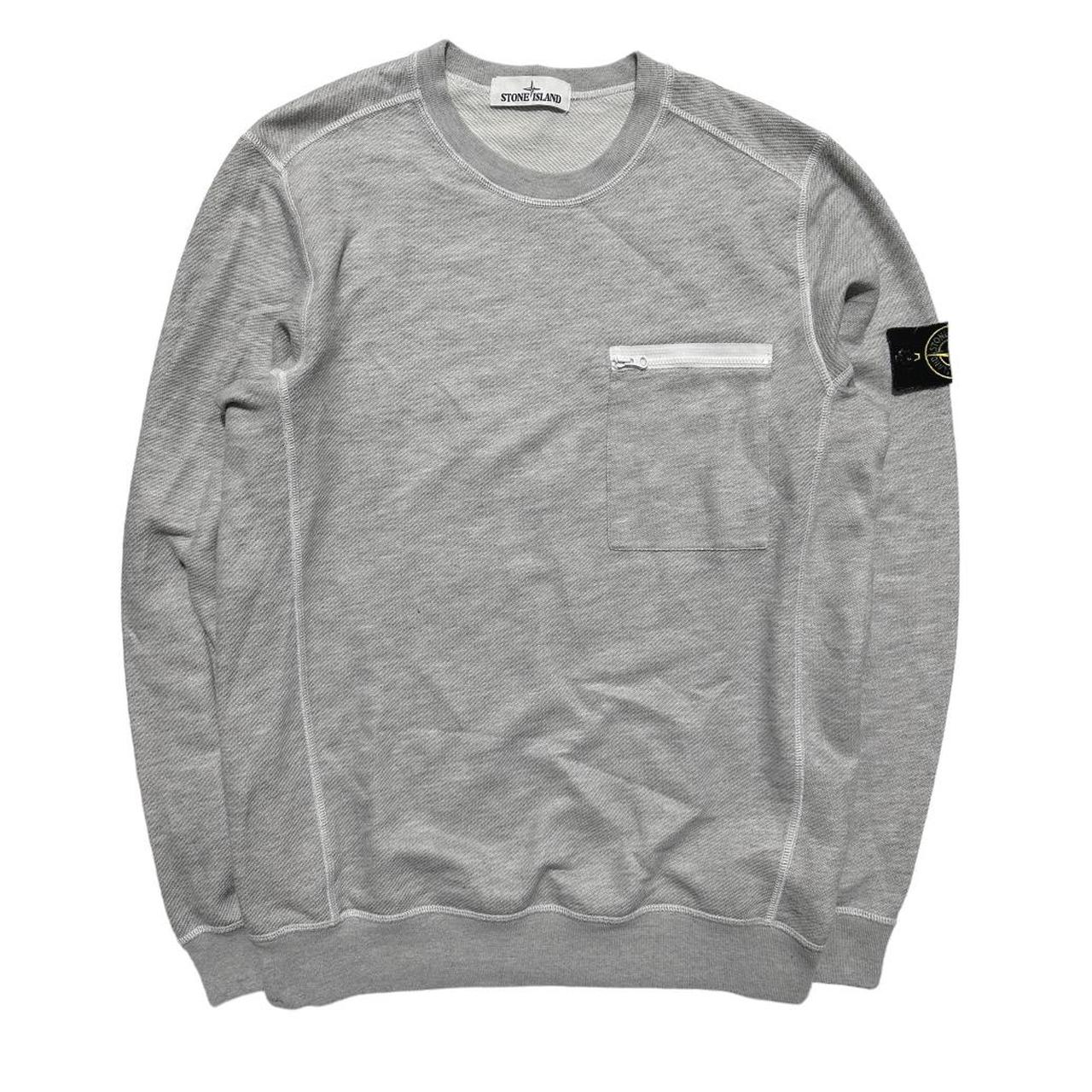 Stone Island Grey Pullover Crewneck