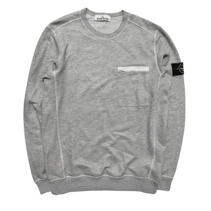Stone Island Grey Pullover Crewneck