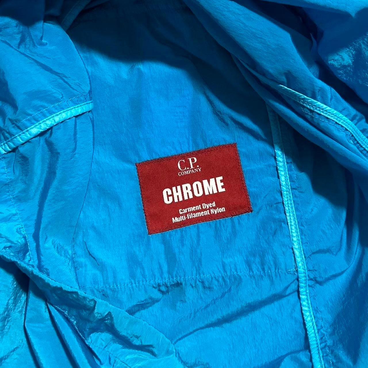 CP Company Blue Chrome Nylon Goggle Jacket - Known Source