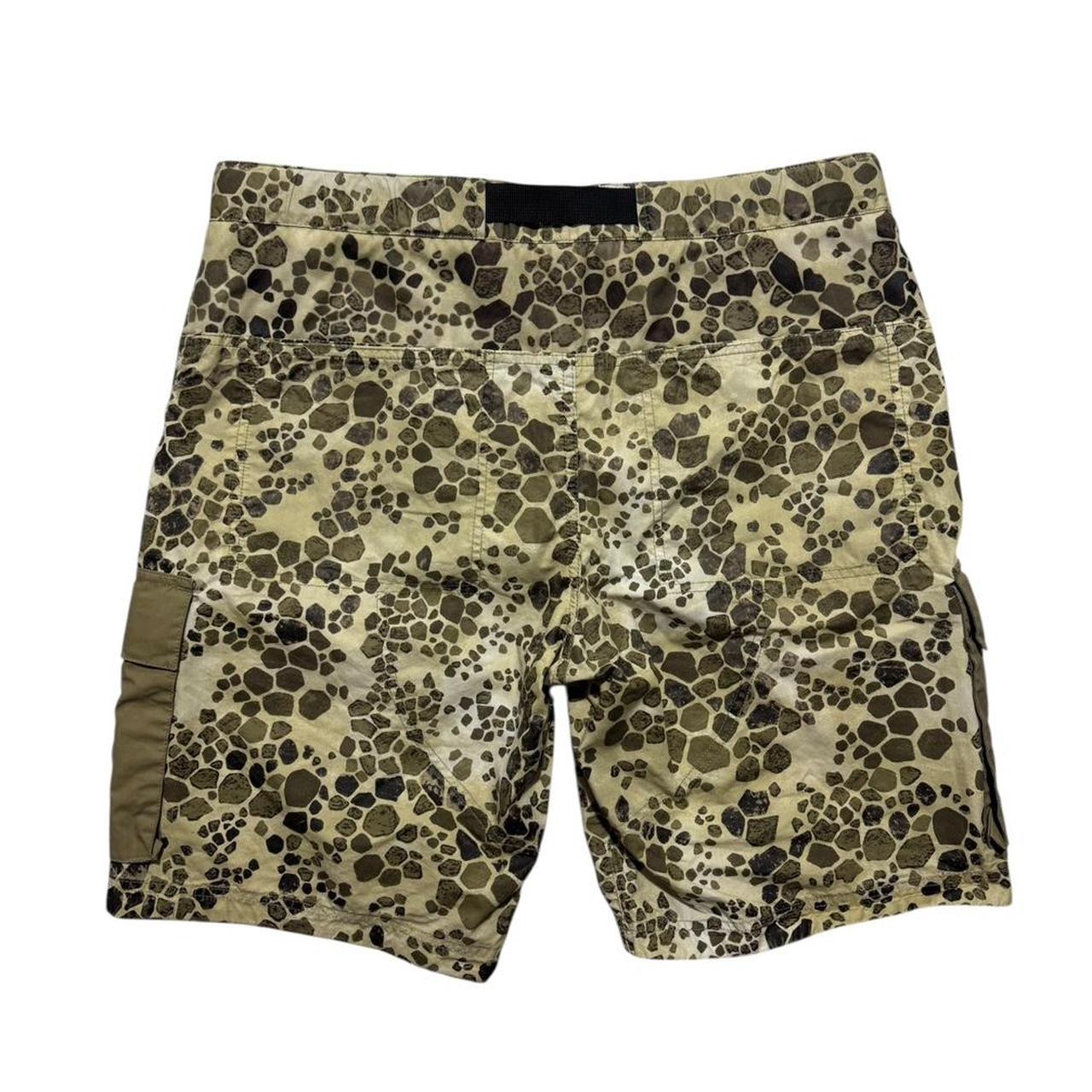 Stone Island Crocodile Camo Cargo Shorts