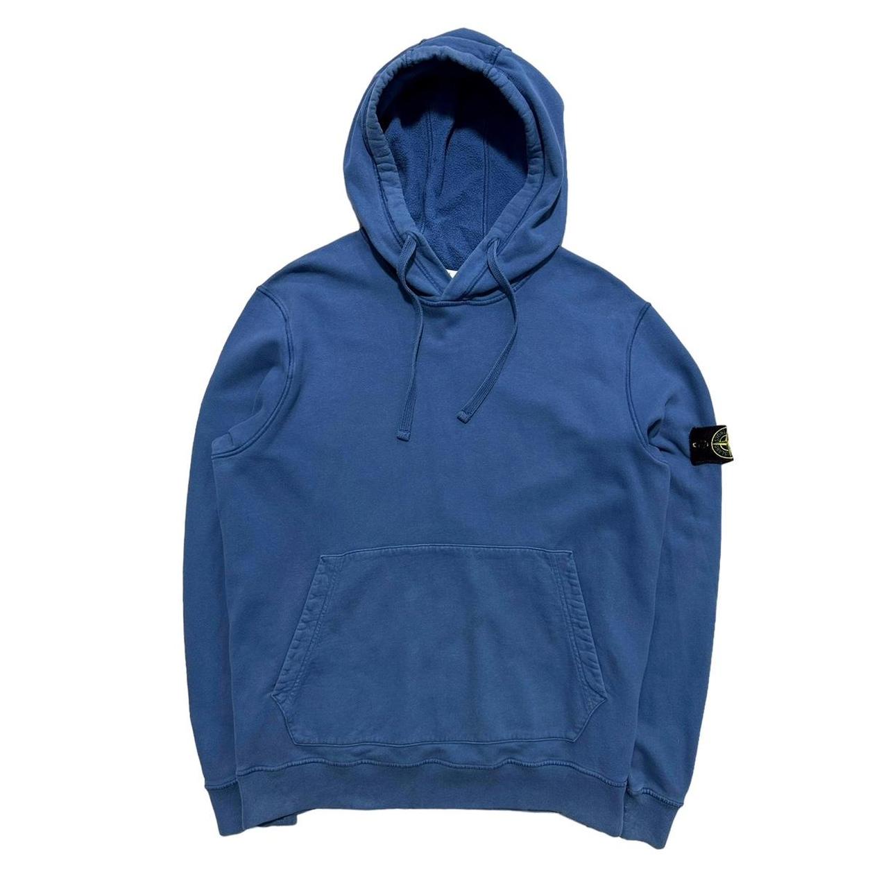 Stone Island Pullover Blue Hoodie