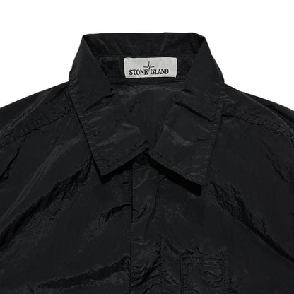 Stone Island Black Nylon Metal Overshirt