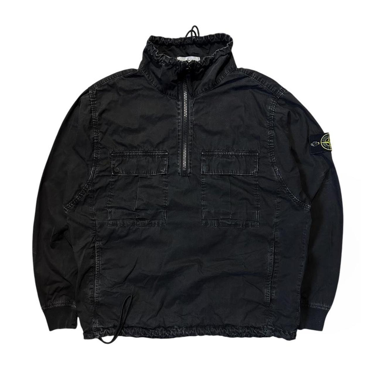 Stone Island Black Washed Smock Jacket