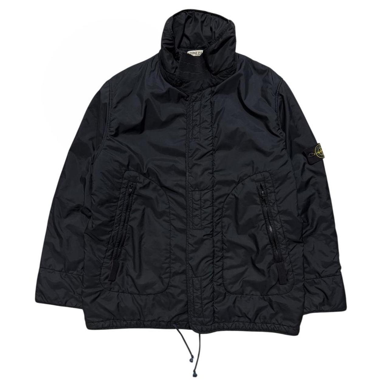 Stone Island A/W 2003 Nylon Trench Jacket | XXL, Black