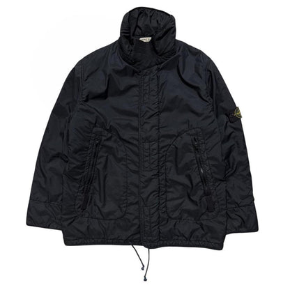 Stone Island A/W 2003 Nylon Trench Jacket | XXL, Black