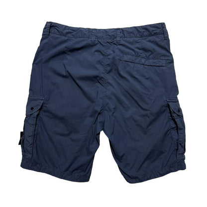 Stone Island Blue Combat Cargo Shorts - Known Source