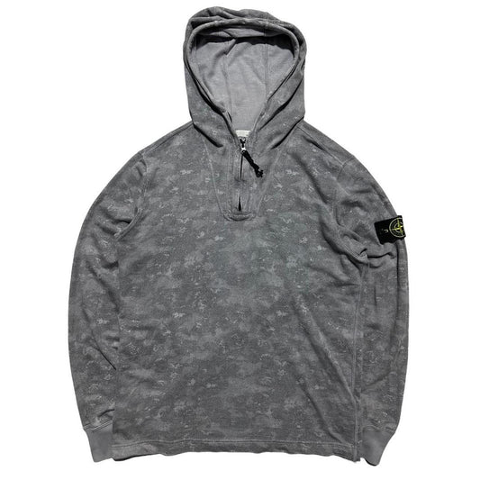 Stone Island Camo Quarter Zip Pullover