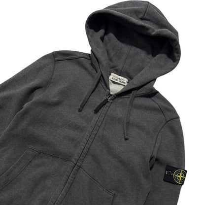 Stone Island Grey Full Zip Hoodie