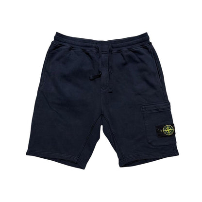 Stone Island Navy Cotton Shorts