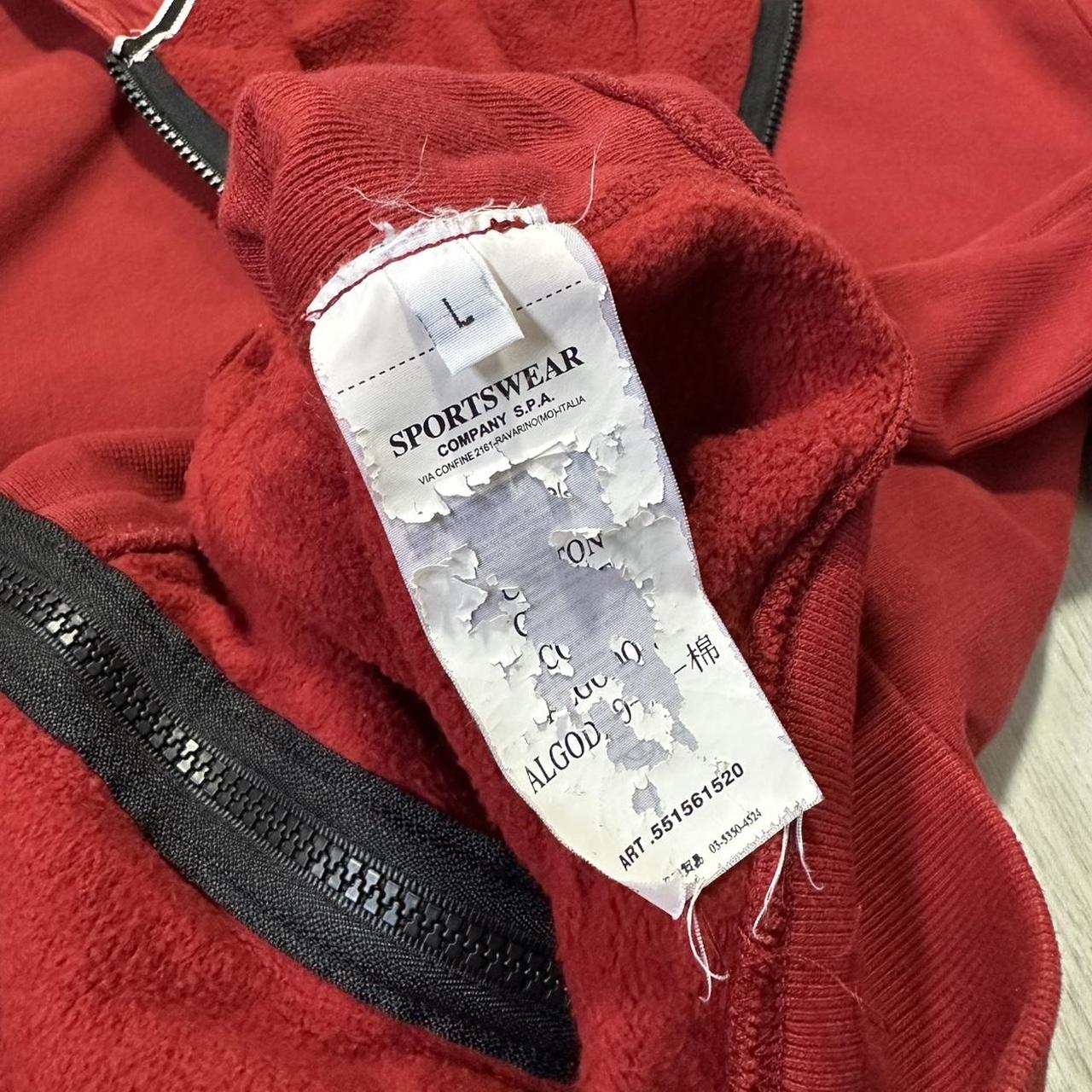 Stone Island 2011 Red Zip Up Hoodie