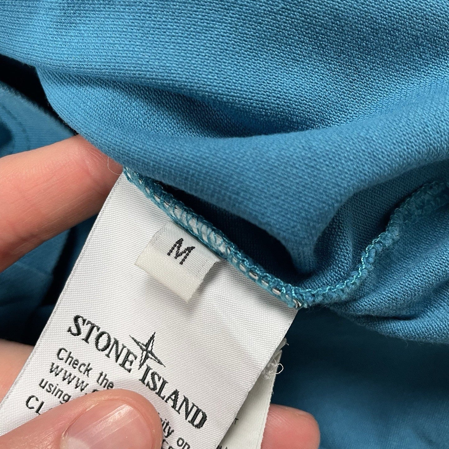 Stone Island Long Sleeve Polo Shirt, Size Medium | O/S, Blue