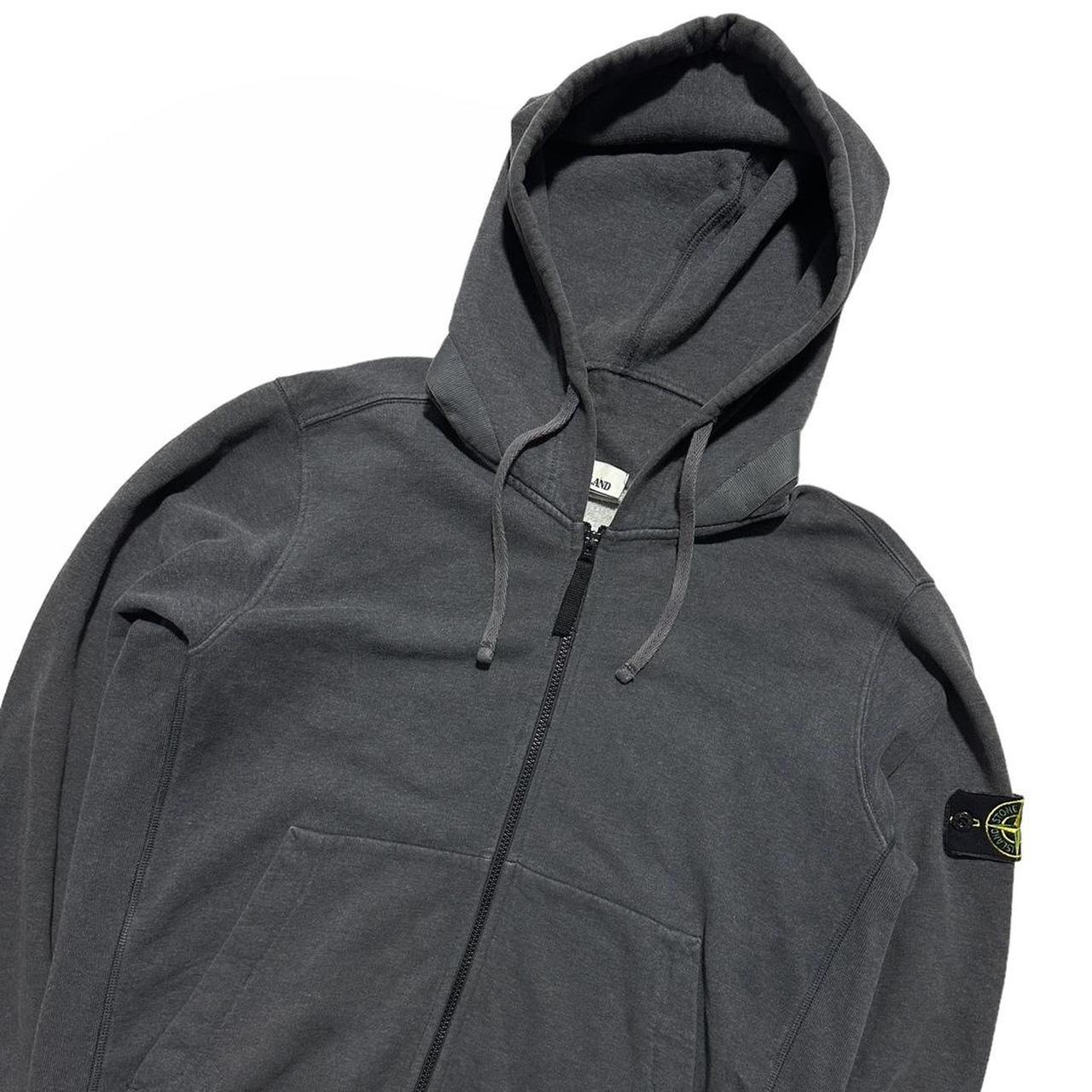 Stone Island Grey Full Zip Hoodie - Known Source