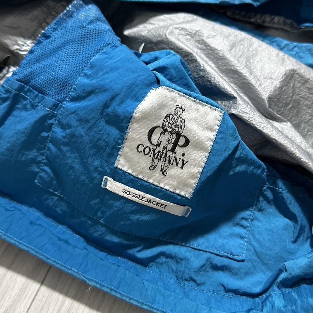 CP Company Nyfoil Blue La Mille Goggle Jacket