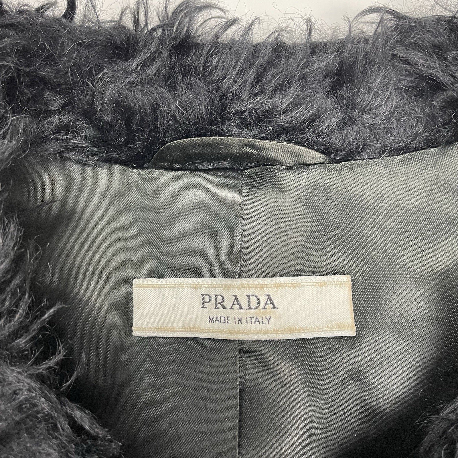 Prada Mohair Cardigan, Size UK8 | O/S, Black – Known Source